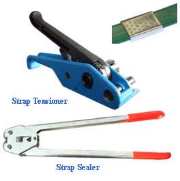 strap sealer and strap tensioner